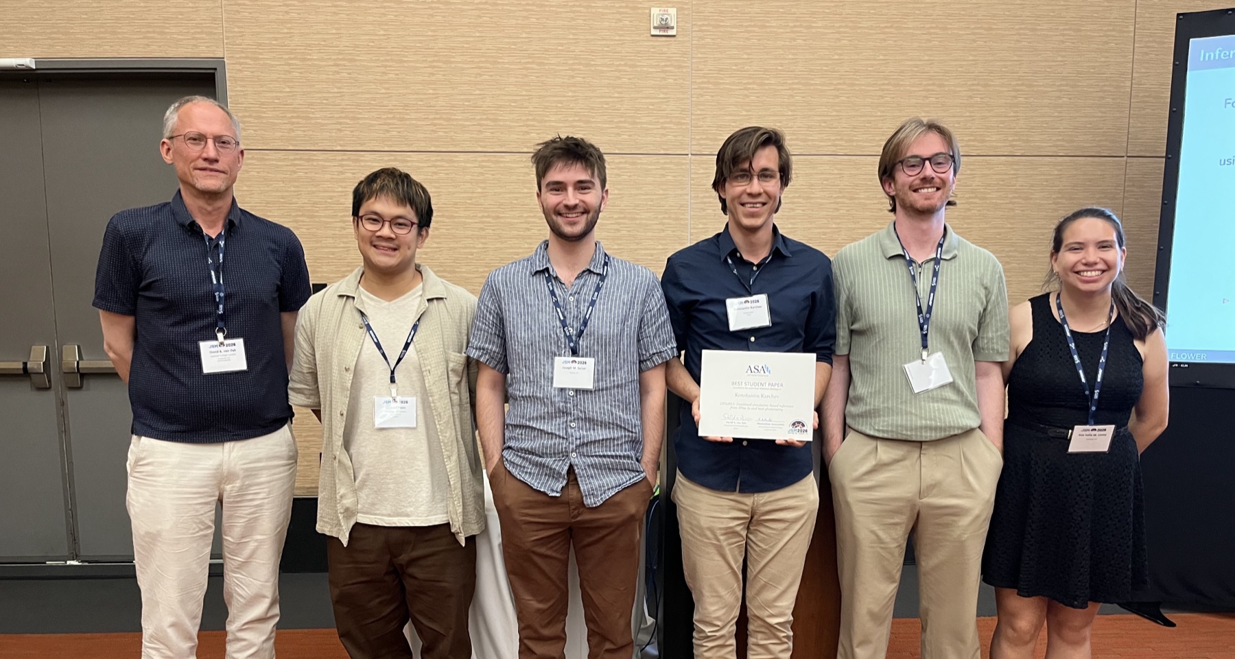 The student paper competition finalists at JSM 2026 in Boston, MA